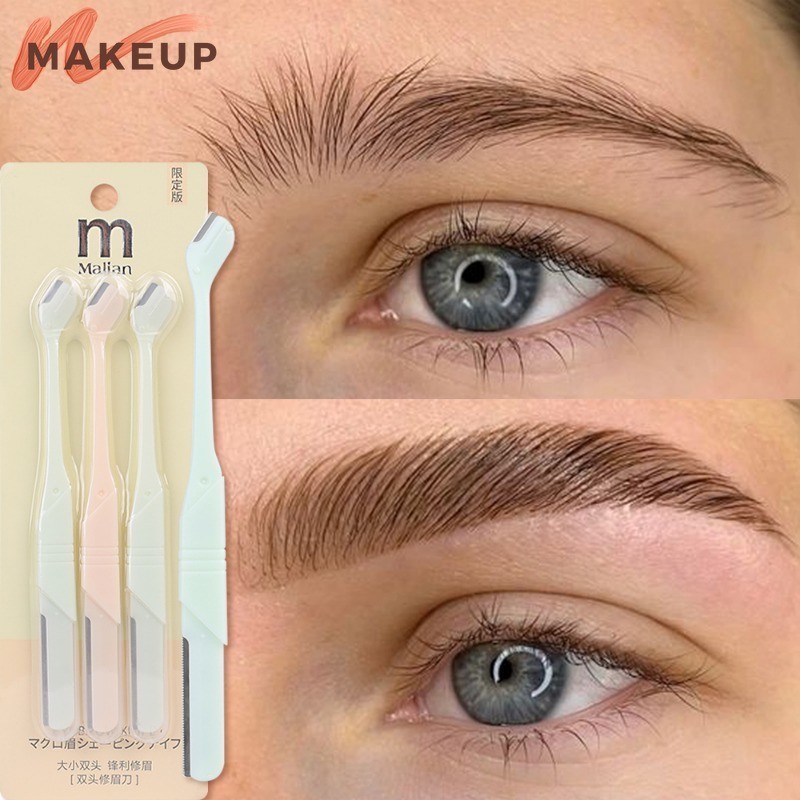 [ Featured ] มีดโกนใบหน้า – แบบพกพา, มินิ, ป้องกันรอยขีดข่วน, มืออาชีพ – มีดโกนกําจัดขน – ที่กันจอนคิ้วสองหัว – พร้อมตาข่ายป้องกัน – เครื่องมือความงาม