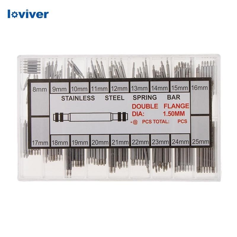 [Loviver] สแตนเลส 8-25 มม. สายนาฬิกาสปริงสายรัด Pins ซ่อม
