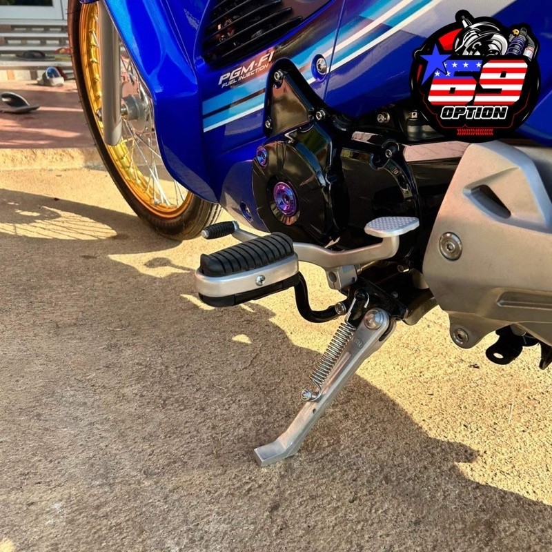 เหล็กพักเท้า ยางพักเท้าหน้าc125 ยางพักเท้าแต่งเวฟ125 ใส่ได้ทุกรุ่น ของแท้เบิกศูนย์HONDA