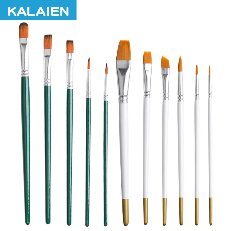 Kalaien ชุดแปรงดินสอ ระบายสี ฟองดองท์ สําหรับลงสี ลงรายละเอียด