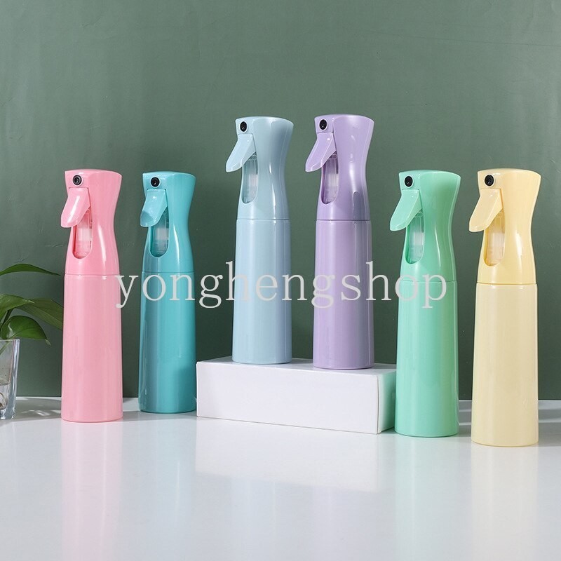 ขวดสเปรย์เปล่า แรงดันสูง ขนาด 300 มล. เติมได้ สีมาการอง สําหรับรดน้ําต้นไม้ ในสวน ร้านทําผม