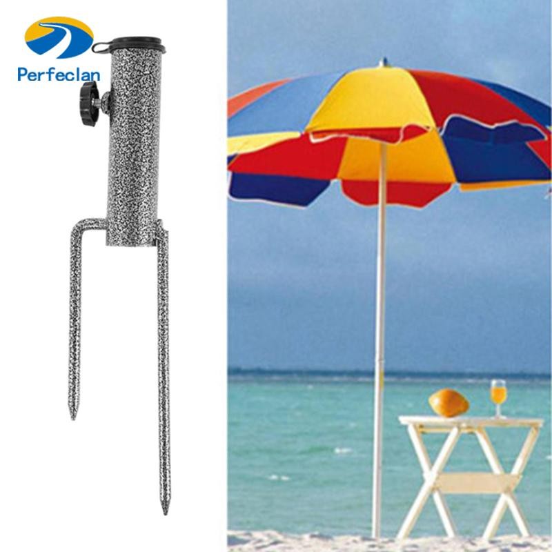 Perfeclan Fishing Camping ร่มฐานขาตั้ง Parasol Holder โลหะ Patio Ground - รูปที่ 7