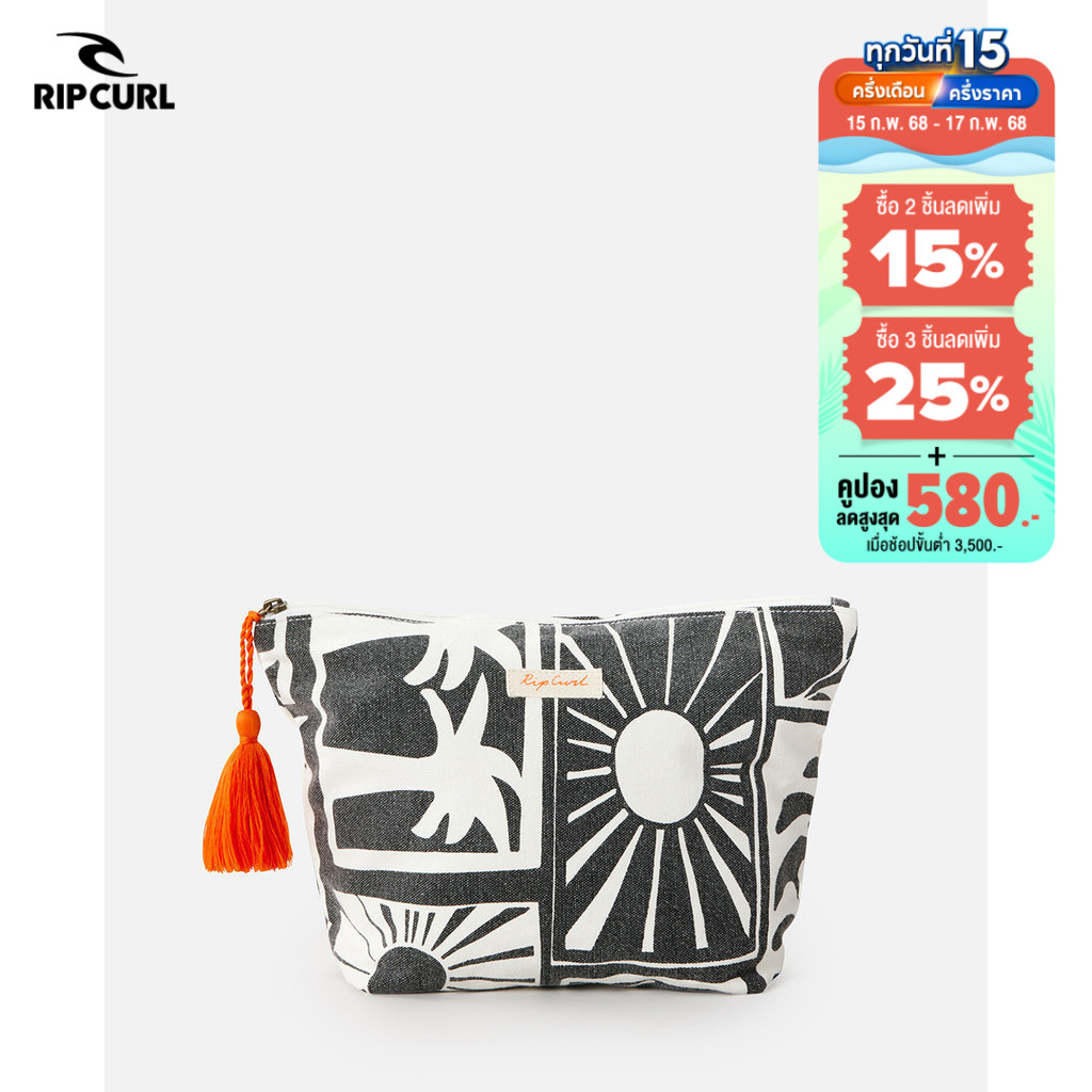 RIPCURL กระเป๋าเครื่องสำอางค์ หรือใช้อเนกประสงค์ 01OWUT SANTORINI SUN COSMETIC BAG W24