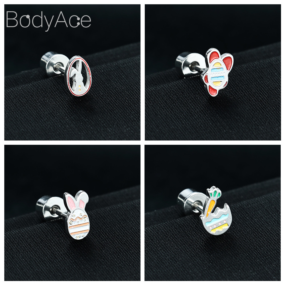 Bodyace Helix ต่างหู 1 Pc 20G เจาะหูกระดูกอ่อนสตั๊ดต่างหูด้ายภายในต่างหู Stianless Steel Ear Stud ราคา ถูกที่สุด ดีลบีเคเค แกลเลอรีภาพที่ 4