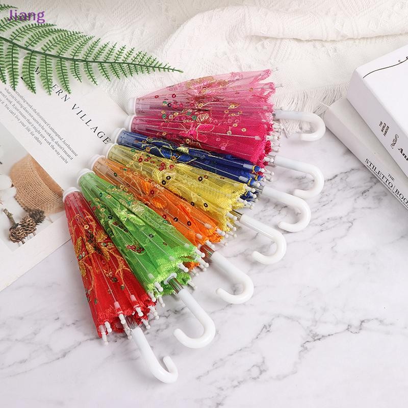 [Jiang] เด็กจีนวินเทจแฮนด์เมดลูกไม้ปักร่มเต้นรํางานแต่งงาน Prop TH - รูปที่ 2