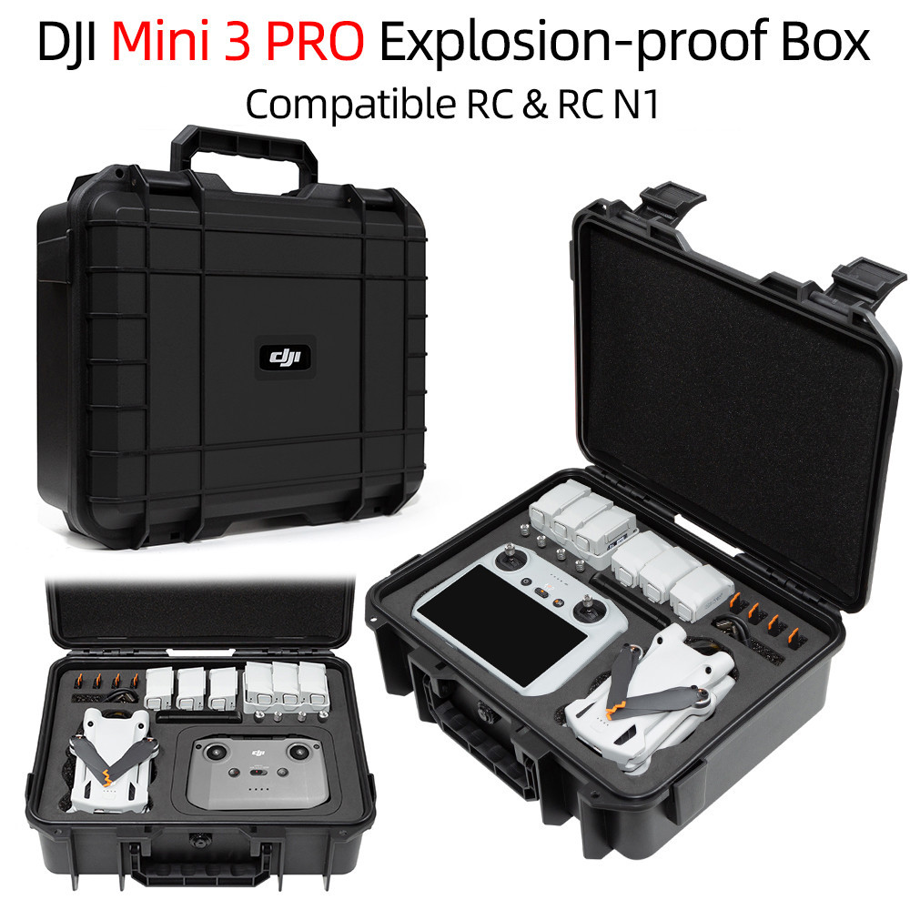 Drone กระเป๋าเก็บสําหรับ DJI Mini 3/3 Pro กระเป๋าเดินทางกล่องกันน้ํา DJI Mini 3/3 Pro อุปกรณ์เสริมกรณีกล่องป้องกันการระเบิด