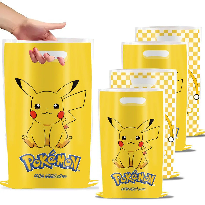 Pokemon Party ของขวัญ Handle Pikachu Goodie Candy Loot เด็กชายหญิงวันเกิดตกแต่ง