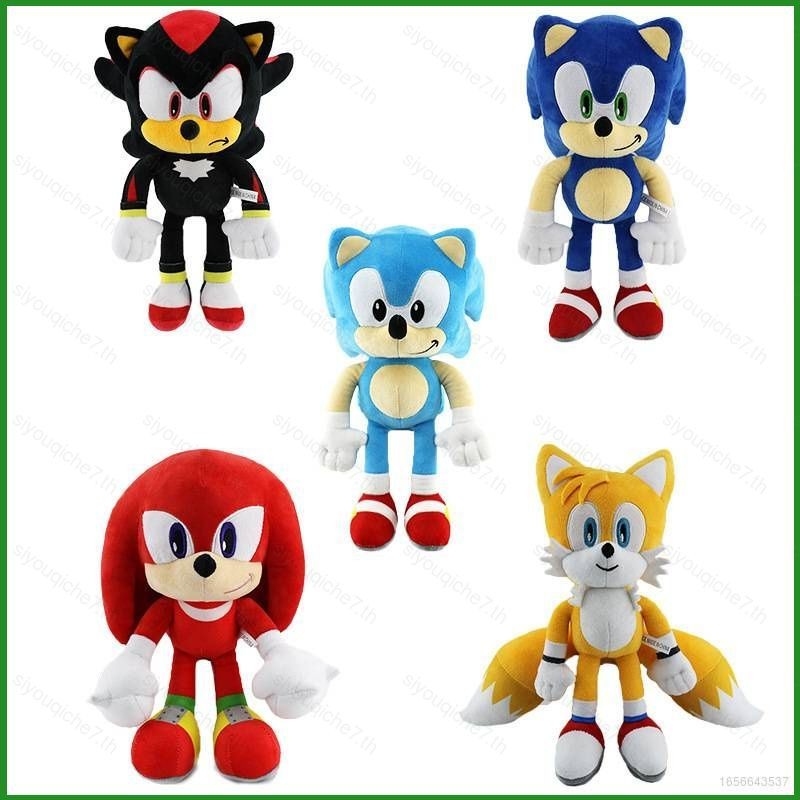 Sonic Plush ของเล่นหาง Nakkurusu Knux Sonic EXE Super Sonic ตุ๊กตาตุ๊กตาเด็กของขวัญตกแต่งบ้านของเล่น