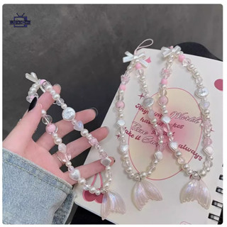 สายคล้องโทรศัพท์มือถือ ins โซ่แขวนโทรศัพท์มือถือเกาหลี เชือก…