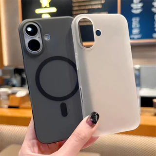 ใหม่สีชมพูmatte Magnetic Hard PCเคสโทรศัพท์สําหรับiPhone 16 Plus 11 12 13 14 15 16 Pro Max 15 Plus Ultra Slimกันกระแทกเคสโทรศัพท์