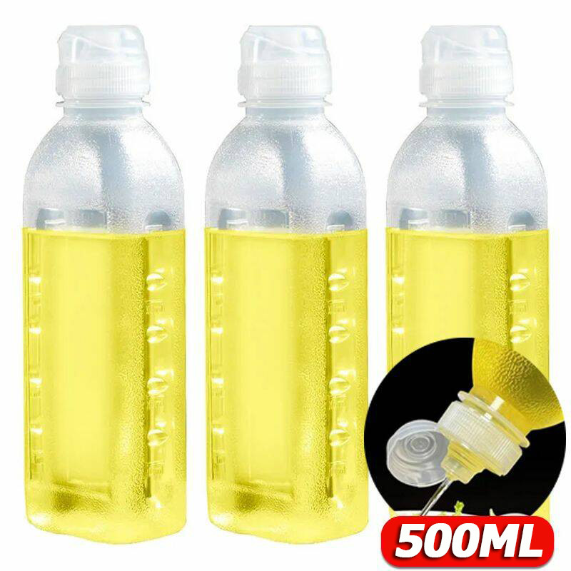 ขวดน้ํามันบีบในครัว 300/500มล / ขวดควบคุมน้ํามันอเนกประสงค์ / เครื่องจ่ายเครื่องปรุงรสเหลว