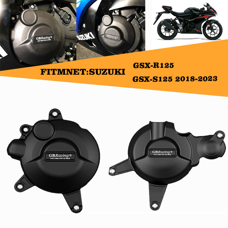 อุปกรณ์เสริมรถจักรยานยนต์ฝาครอบเครื่องยนต์ฝาครอบป้องกัน GB Racing สําหรับ SUZUKI GSX-R125 และ GSX-S1