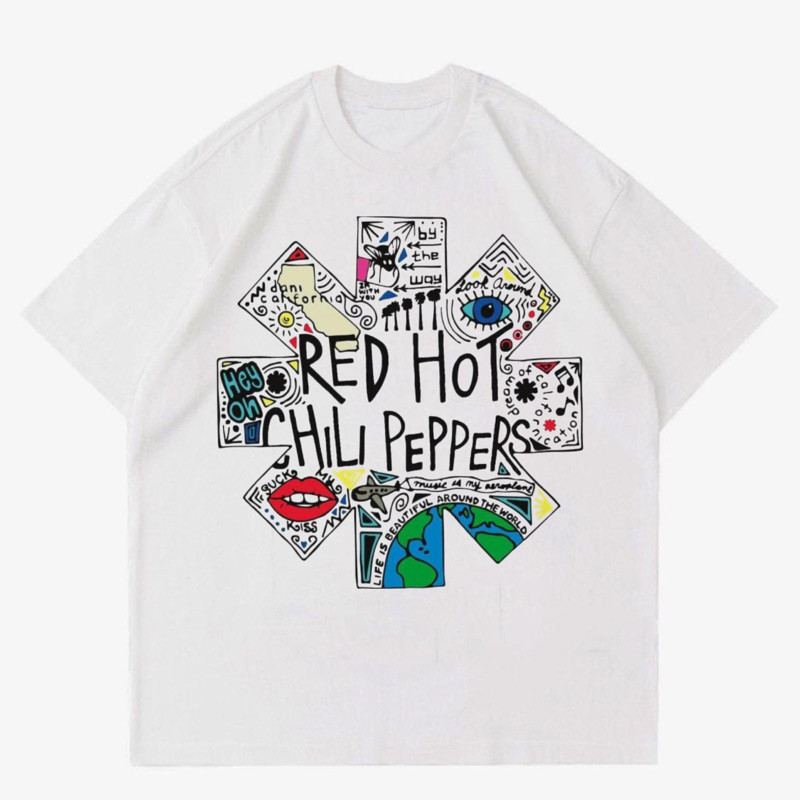 แฟชั่นใหม่ล่าสุด เสื้อยืด PUTIH Rhcp BAND | เสื้อยืด Rhcp สีขาว | เสื้อผ้าผู้ชาย สีขาว