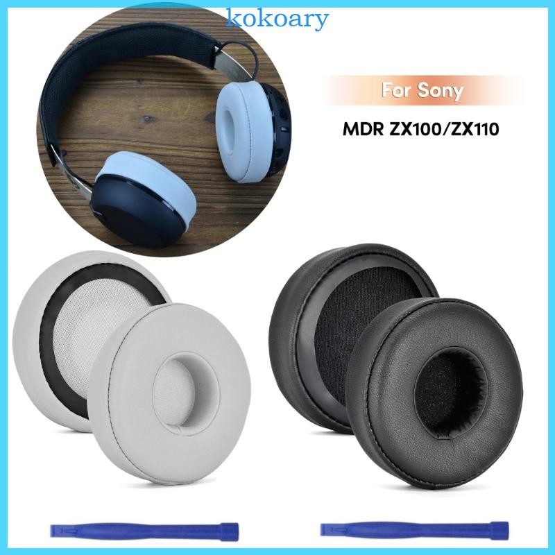 Kok แผ่นฟองน้ําครอบหูฟัง แบบเปลี่ยน สําหรับ Sony MDR-ZX100 ZX110 ZX220BT ZX300 ZX310 ZX330