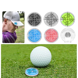 คลิปมาร์กเกอร์แม่เหล็ก สําหรับหมวกกอล์ฟ วัดระยะเส้นตรง หลายสี ขนาด25*5.1MM
