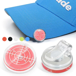 คลิปมาร์กเกอร์แม่เหล็ก สําหรับหมวกกอล์ฟ วัดระยะเส้นตรง หลายสี ขนาด25*5.1MM