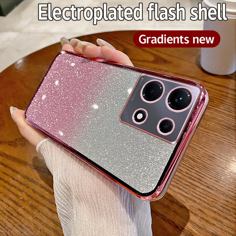 สําหรับ Infinix หมายเหตุ 30 5G X6711 กรณีกันกระแทก TPU Electroplated Glitter เคสโทรศัพท์สําหรับ Infi