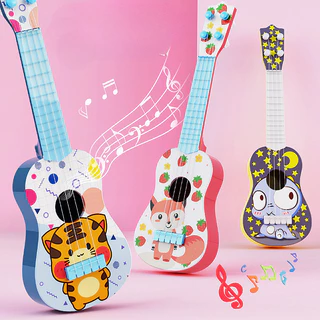 Ukulele กีต้าร์เด็ก กีต้าร์ของเล่น ดีดได้จริง มีให้เลือกหลายรูปแบบ เสียงดีราคาประหยัด