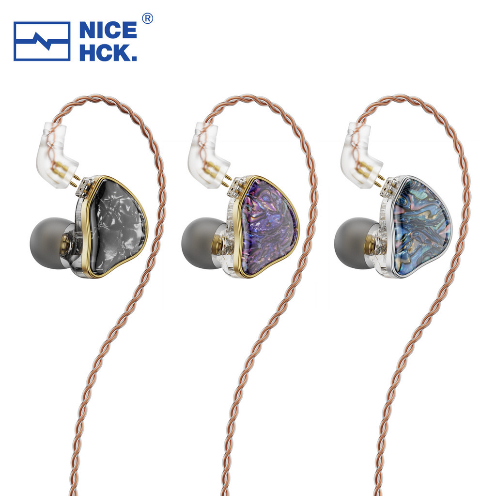 Nicehck DB2 หูฟังไมโครโฟน HiFi 1DD+1BA ไดรเวอร์คู่ อินเอียร์บัดมอนิเตอร์ 0.78 มม. 2Pin เชื่อมต่อ IEM