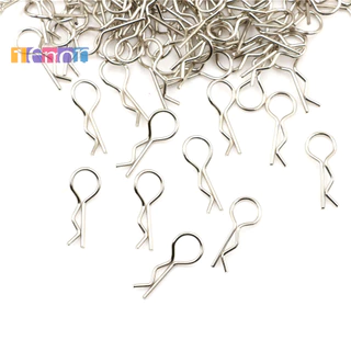 [Lemon] 100 ชิ้นสแตนเลสสตีลคลิปสําหรับ 1/10 1/16 RC HSP ใหม่ 100 ชิ้นสแตนเลสสตีลคลิป Pin สําหรับ 1/10 1/16 RC HSP 1/10 1/16 RC รถ 100 ชิ้นสแตนเลส St