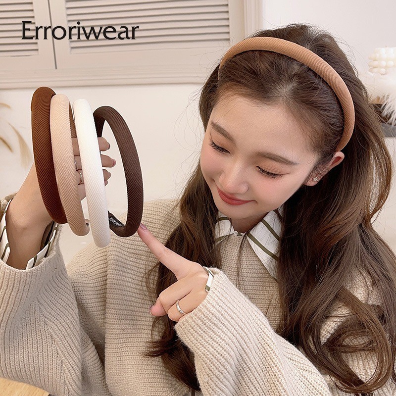 ข้อผิดพลาด ผู้หญิงแถบคาดศีรษะแฟชั่นสีทึบตัวอักษรพิมพ์สบายๆทุกการแข่งขันสาวของขวัญ