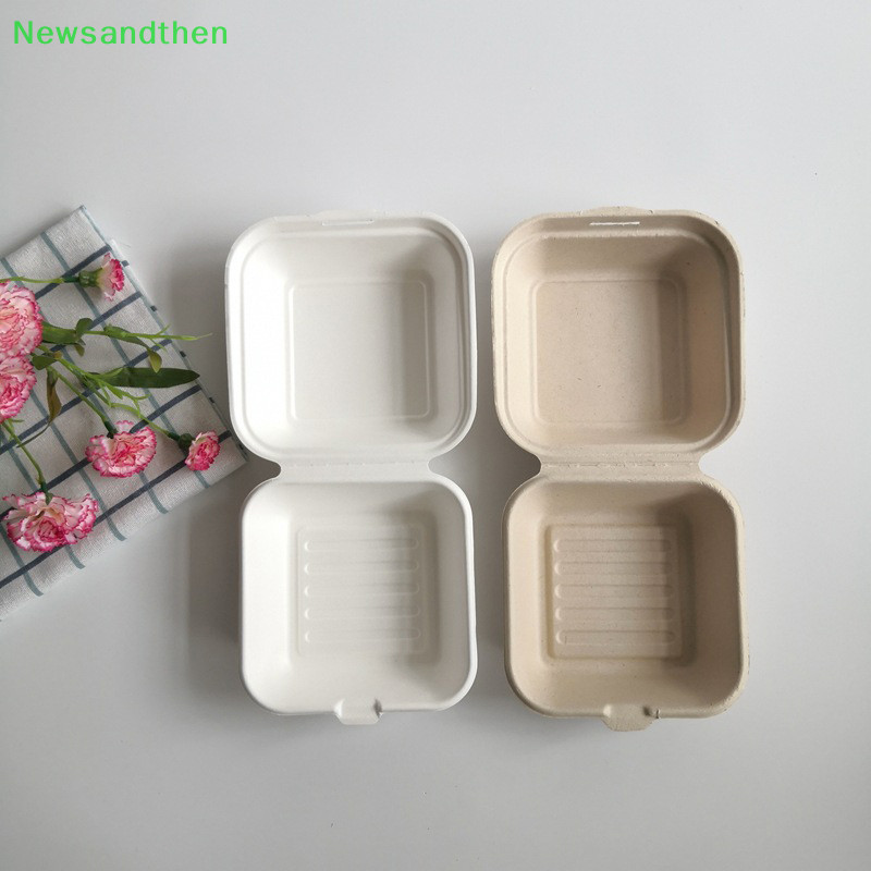 Newsandthen 10 ชิ้น กล่องอาหารกลางวันเบนโตะ แบบใช้แล้วทิ้ง เบเกอรี่ เค้ก อาหาร ขนมหวาน กล่องเบนโตะ ดี