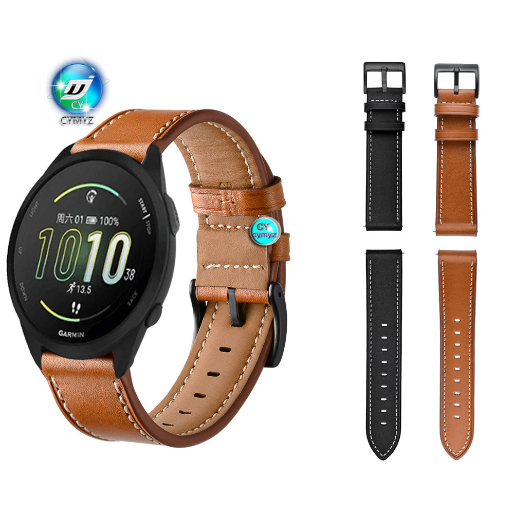 Garmin Forerunner 165 สายนาฬิกาข้อมือหนัง สําหรับ Garmin Forerunner 165 Music strap Sports wristband