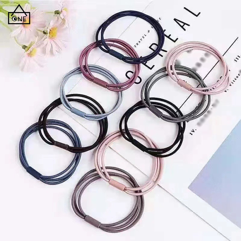 COD❤️พร้อมส่ง-1บาทยางรัดผมสีพื้นสไตล์เกาหลีแฟชั่นความยืดหยุ่นสูงเรียบง่ายเครื่องประดับผมสำหรับผู้หญิงขายส่ง-a.one