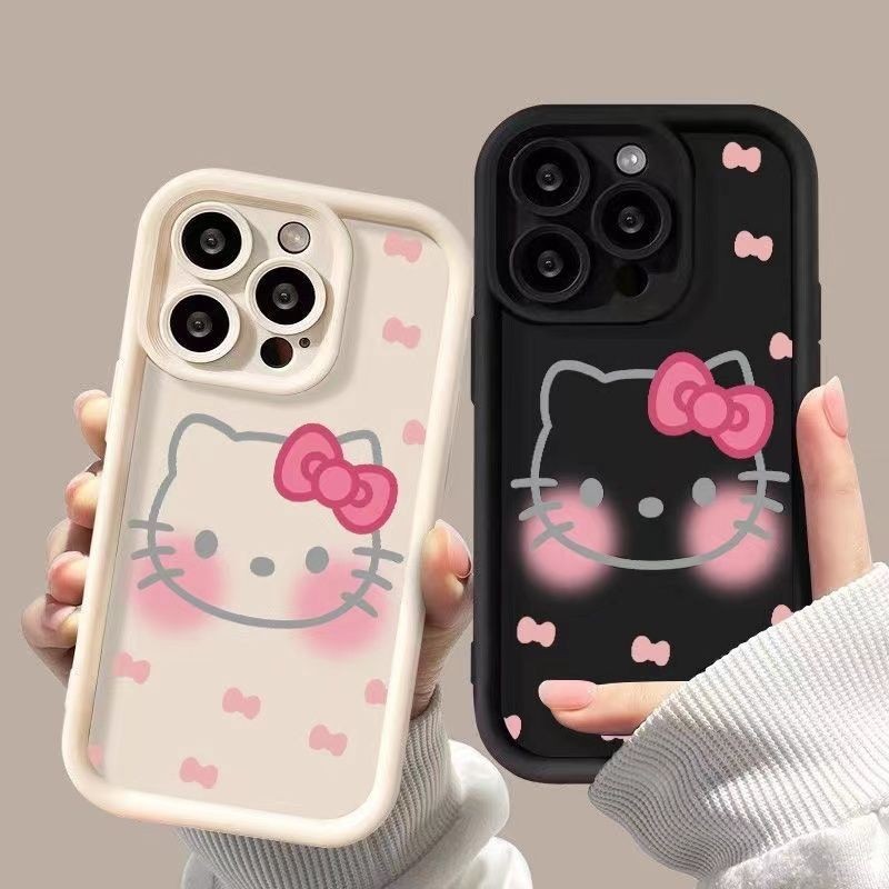 เคสโทรศัพท์มือถือ กันฝุ่น กันเหงื่อ ลายการ์ตูนเฮลโลคิตตี แฟชั่นยอดนิยม สําหรับ IPhone 15 Pro Max 14 Plus 13 Mini 12 11 Pro SE 2020 X XR XS Max 6S Plus 8 7