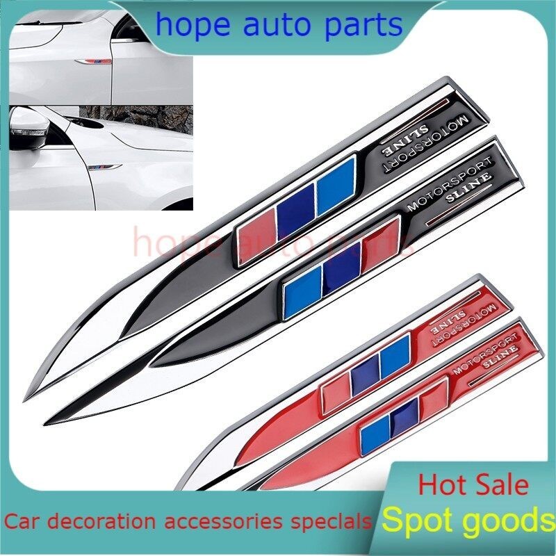 ใหม่ สติกเกอร์โลหะ ลายตราสัญลักษณ์ 3D สําหรับติดตกแต่งรถยนต์ BMW e46 e39 e36 Sport Motorsport 2 ชิ้น