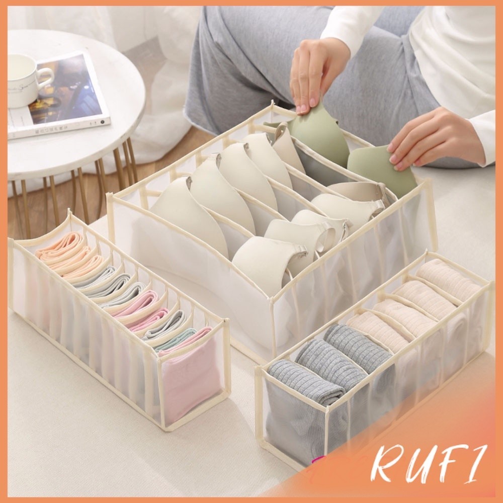 RUFI ที่เก็บชุดชั้นใน​กางเกงใน​ ที่เก็บชุดชั้นใน  ช่องจัดระเบียบของเอนกประสงค์ Underwear stor ราคา ถูกที่สุด ดีลบีเคเค แกลเลอรีภาพที่ 2