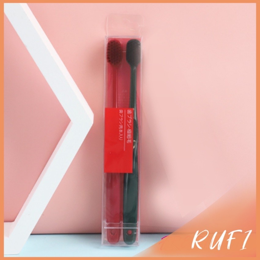 RUFI แปรงสีฟันแม่ลูก แปรงสีฟันญี่ปุ่น ขนนุ่ม Adult and child soft toothbrush - รูปที่ 4