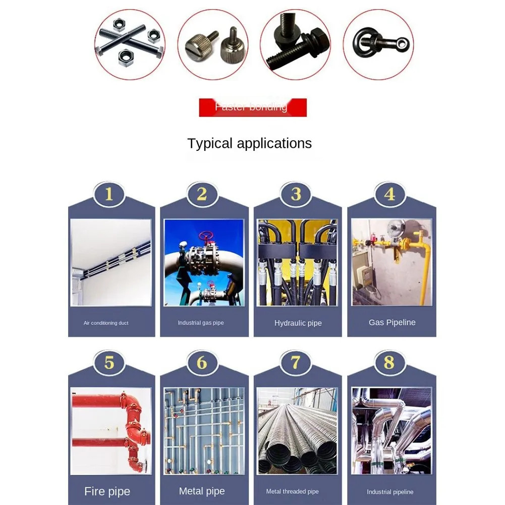 สกรูกาวเกลียวตัวแทนล็อคกาวแบบไม่ใช้ออกซิเจน243กาวน้ํามันต้านทานการบ่มอย่างรวดเร็ว10มิลลิลิตรปิดผนึกและรั่วซึมสําหรับชิ้นส่วน อาร์ซี-&** - รูปที่ 4