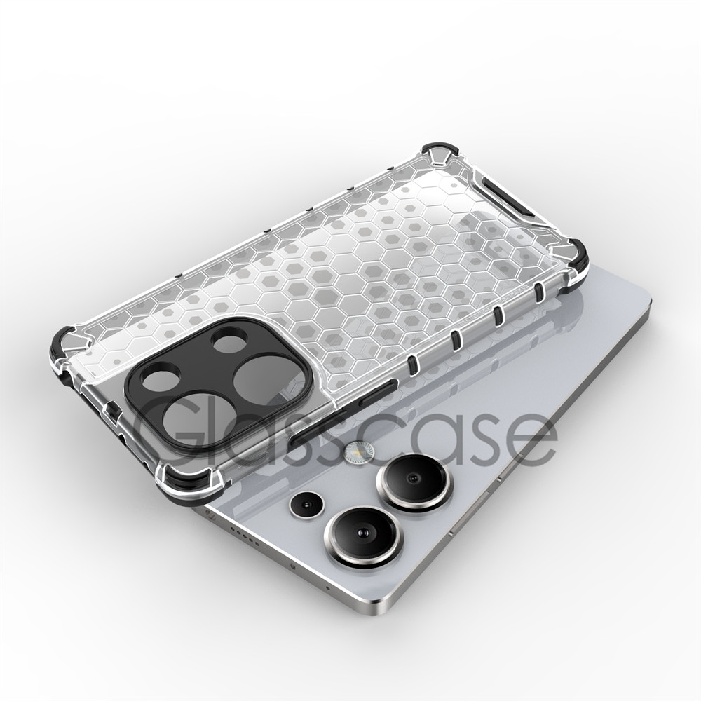 ปลอกสําหรับ Xiaomi Poco M6 X6 X7 F6 pro M6pro F6pro X7pro PocoM6pro PocoX6pro รังผึ้ง PC เคสโทรศัพท์โปร่งใสแฟชั่นกรณีกันกระแทก Hard ปลอกเลนส์ฝาครอบป้องกัน - รูปที่ 5