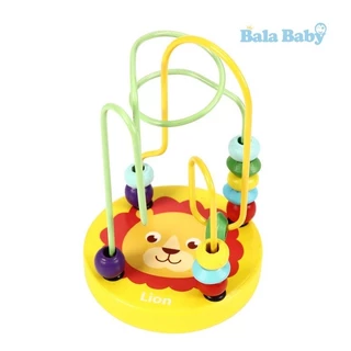 ของเล่นไม้ ของเล่นขดลวดไม้ ของเล่นเสริมทักษะและการเรียนรู้ ขนาด12*6 TOY06