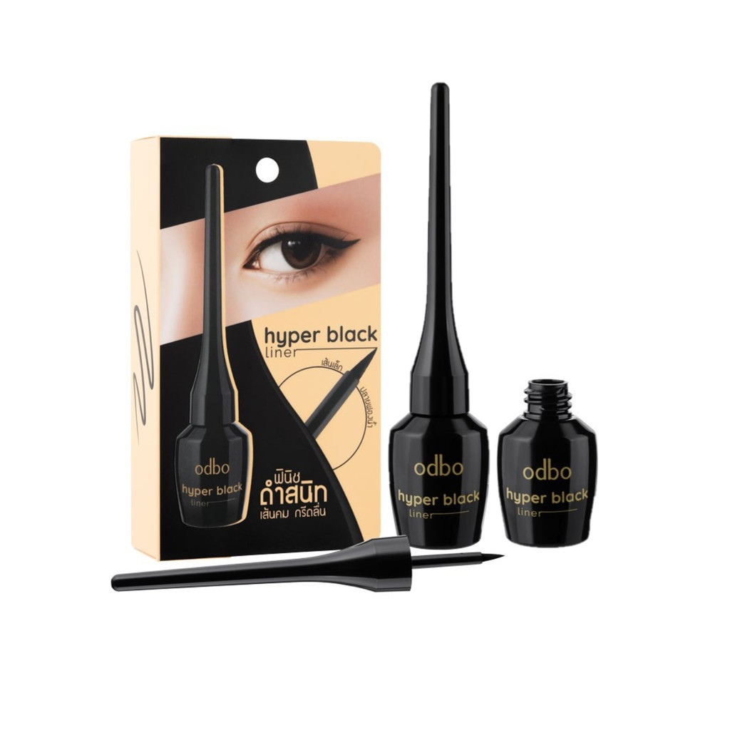 Odbo Hyper Black Liner #OD3002 : โอดีบีโอ ไฮเปอร์ แบล็ค ไลเนอร์ x 1 ชิ้น alyst