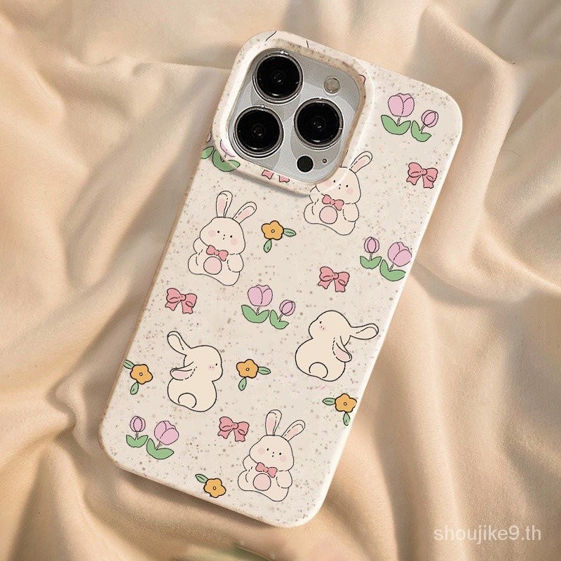 เคสโทรศัพท์มือถือแบบนิ่ม ลายกระต่าย ข้าวสาลี สําหรับ Iphone 15 14promax 13 11 xs Xri 1apple 12 11 xs