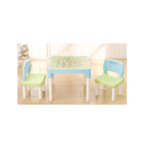LOCAL789 SMITH ชุดโต๊ะเด็กอนุบาลพร้อมเก้าอี้ 2 ตัว TG52119 สีเขียว-ฟ้า ร้านอยู่ในไทย