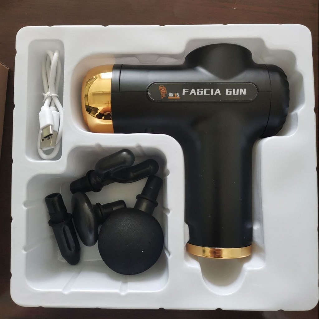 New Fascial Gun Massage Gun Muscle Relaxation Electric Handheld Massager Fitness High Frequency Vibration
