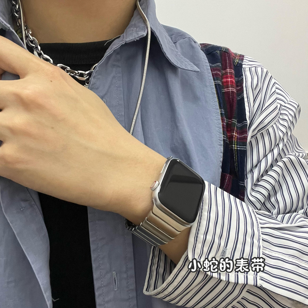 สายนาฬิกาข้อมือ สเตนเลส โลหะ สําหรับ iwatch7 Apple Watch applewatch8 s8 s9 s7