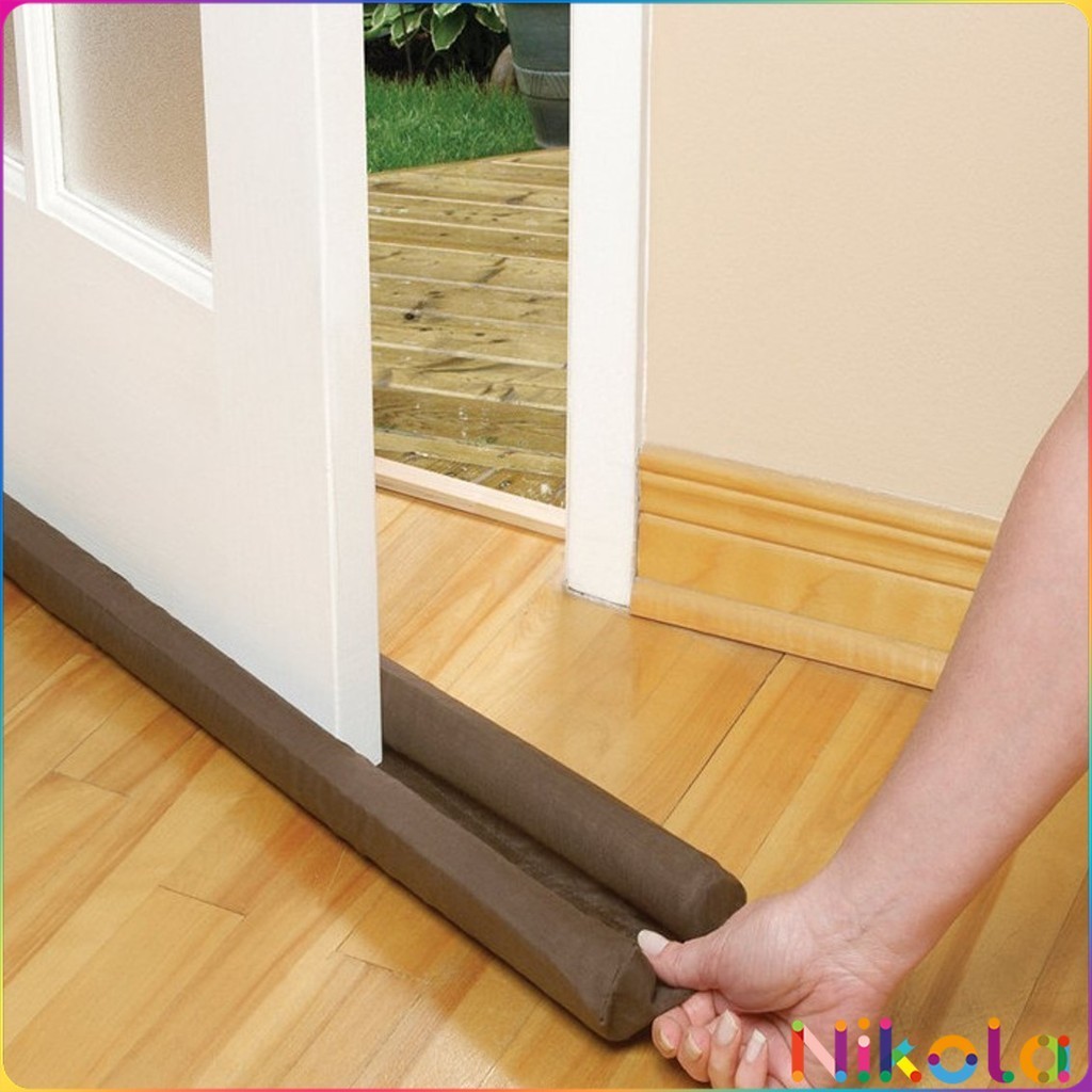 Nikola แผ่นกั้นประตู กันลม กันฝุ่น กันแมลงแบบ ติดตั้งง่าย กันแอร์รั่ว Door gap barrier strip
