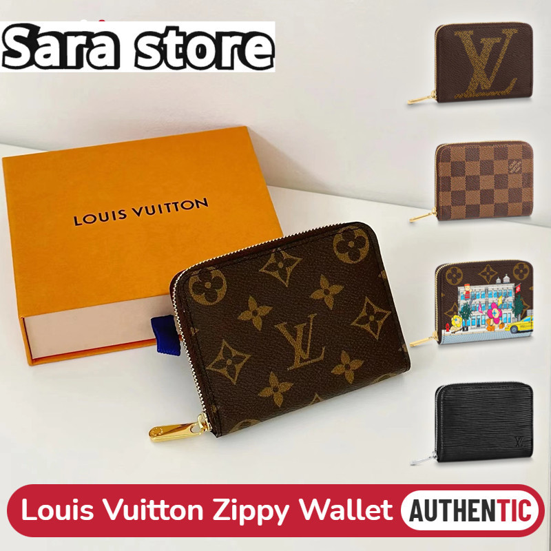 หลุยส์วิตตอง Louis Vuitton กระเป๋าใส่เหรียญรุ่น Zippy Coin Purse LV Zipper wallet กระเป๋าสตางค์แบบซิ