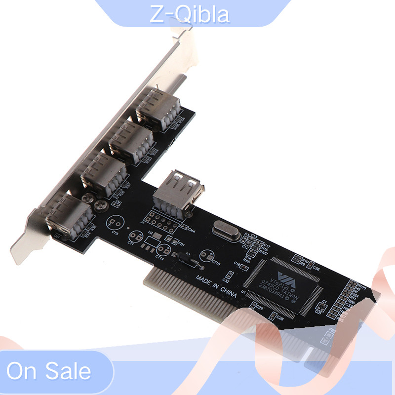 Z-qibla อะแดปเตอร์การ์ดควบคุม PCI USB 2.0 4 พอร์ต 480Mbps ความเร็วสูง