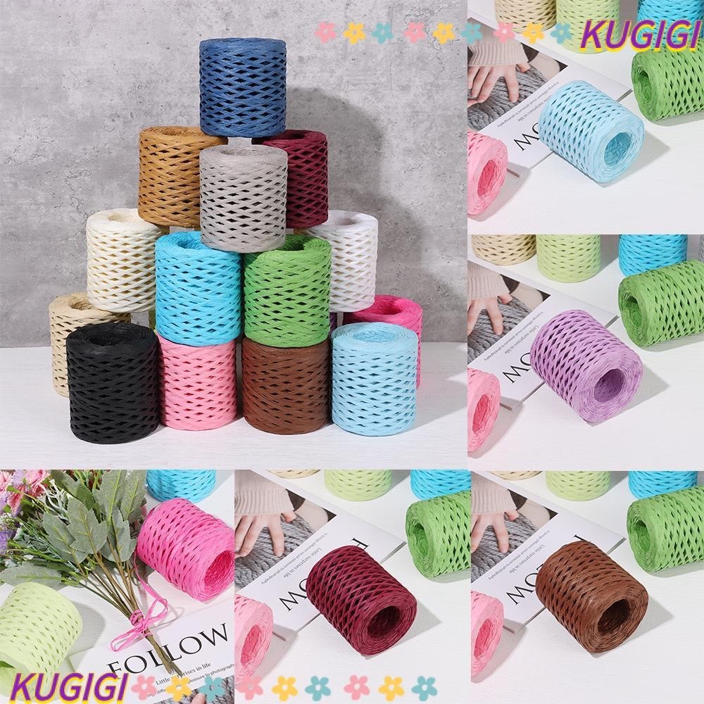 Kugigi เชือกถัก เป็นมิตรกับสิ่งแวดล้อม สําหรับถักหมวก บรรจุภัณฑ์