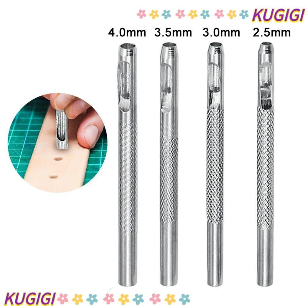 Kugigi เครื่องเจาะรูหนัง เหล็กคาร์บอน รูกลวง 2.5 3 3.5 4 มม. คุณภาพสูง