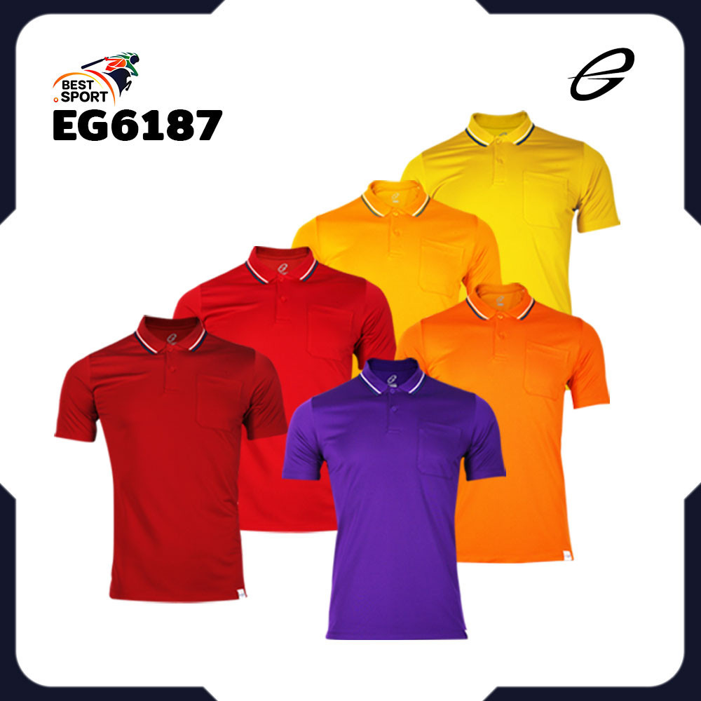 ส่งฟรีไม่มีโม้!! EGO SPORT เสื้อโปโลชายเบสิคแขนสั้น รุ่น EG6187 ชุด 1 แท้100%