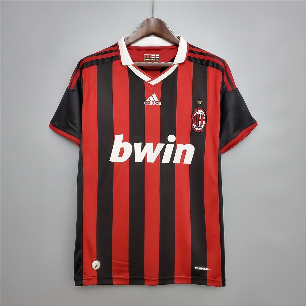 #AM 09-10 Home Away Retro Soccer Jersey Football #BECKHAM #RONALDINHO #MALDINI