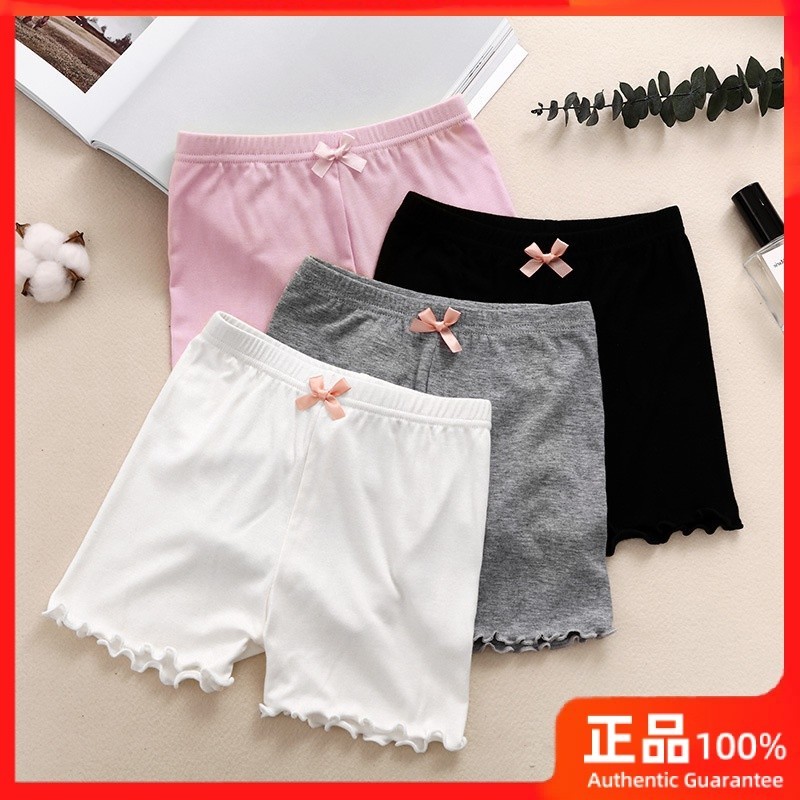 [HM] กางเกงเซฟตี้เด็กผู้หญิง Modal Summer Baby Boxer Leggings Little Girl Shorts กางเกงชั้นในป้องกัน