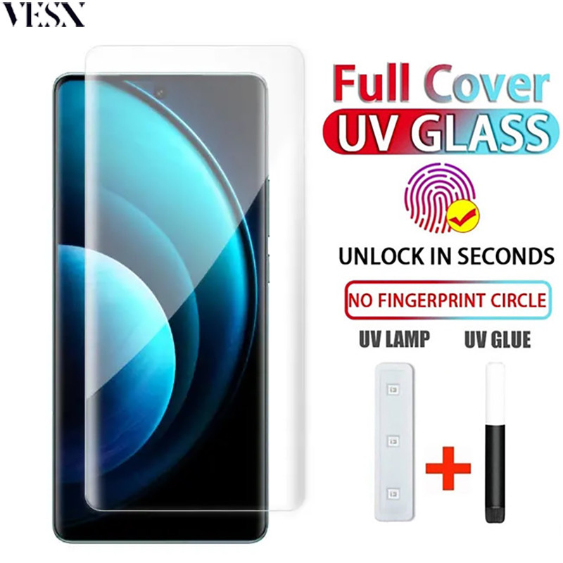 ฟิล์มกระจก UV สำหรับ VIVO X200 X100 Ultra X100s X90 X80 X70 X60 X50 Pro+ Pro Plus 4G 5G 2024