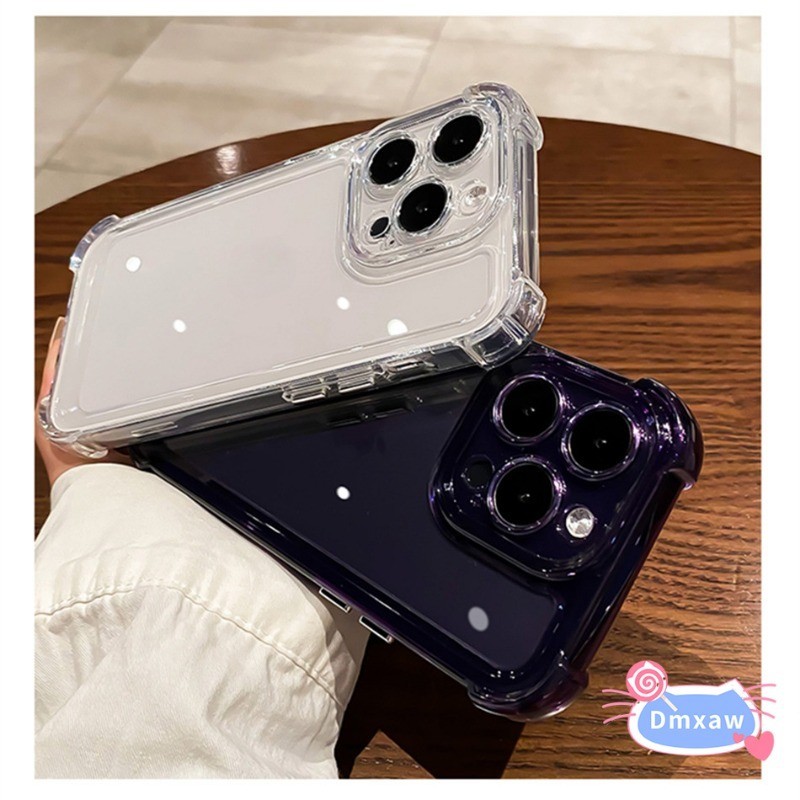 เคสโทรศัพท์ใสสําหรับiPhone 15 Pro Max 15 Plus 14 Plus 11 12 13 Mini Pro Max XR X XS 8 7 6 6S Plus 5 5S SEปลอกหรูหรากันกระแทกซิลิโคนกันกระแทกกันชนฮาร์ดปกหลัง